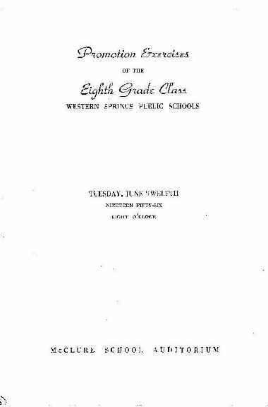 Cover McClure Graduation Program 1956r.jpg (29422 bytes)